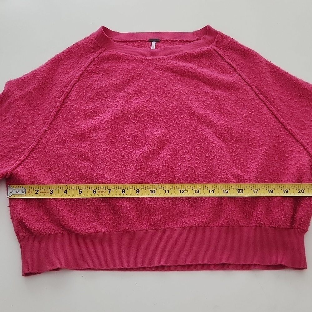 Free People Found My Friend Pink Boucle Pullover XS - Picture 10 of 10